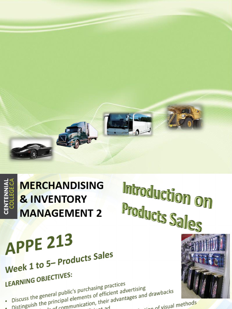 Merchandising & Inventory Management 2 Week 1 To 5 Review Test | PDF
