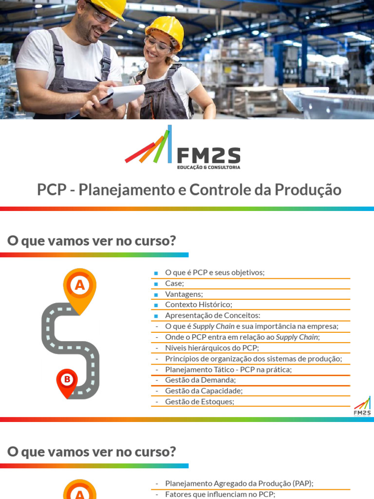 [FM2S] Slides PCP - Planejamento e Controle Da Produção | PDF