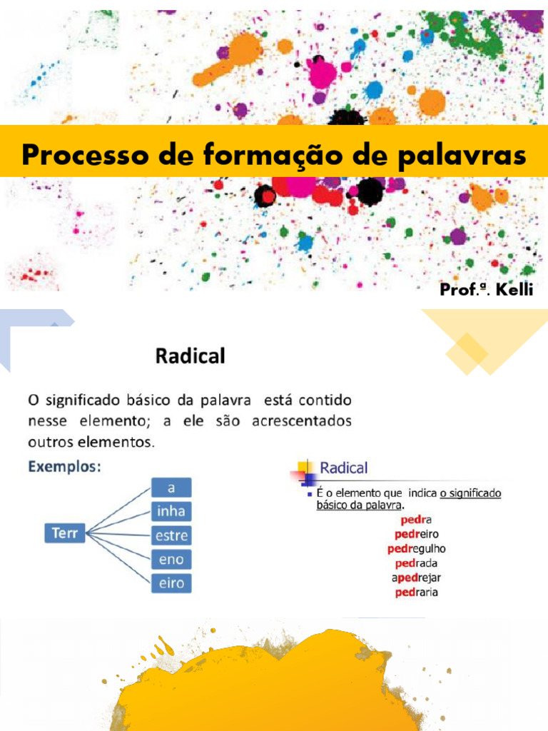 Processo de Formação de Palavras 3 º | PDF