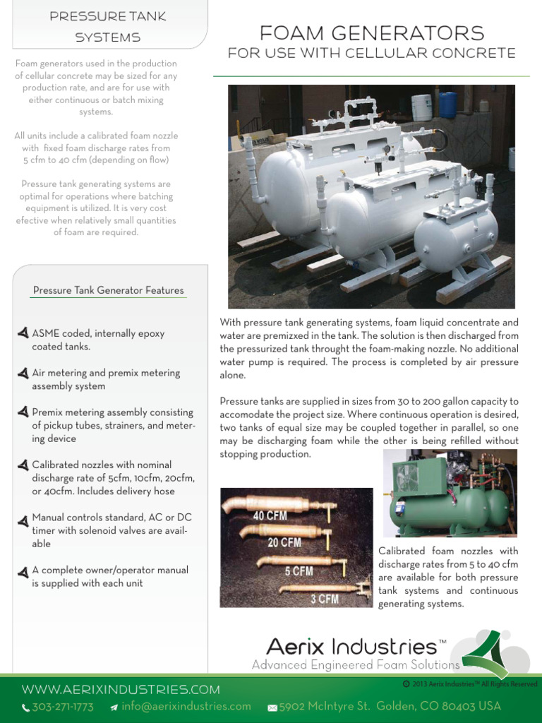 Foam Generators | PDF