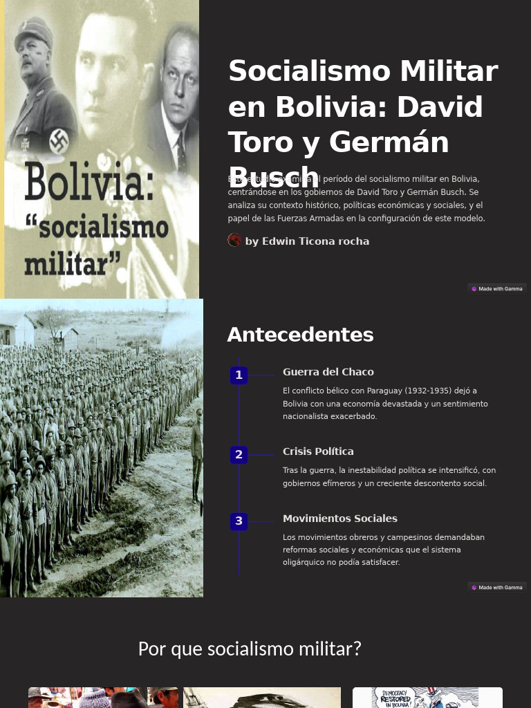 Mapa Conceptual del Socialismo Militar en Bolivia | PDF | Ciencias ...