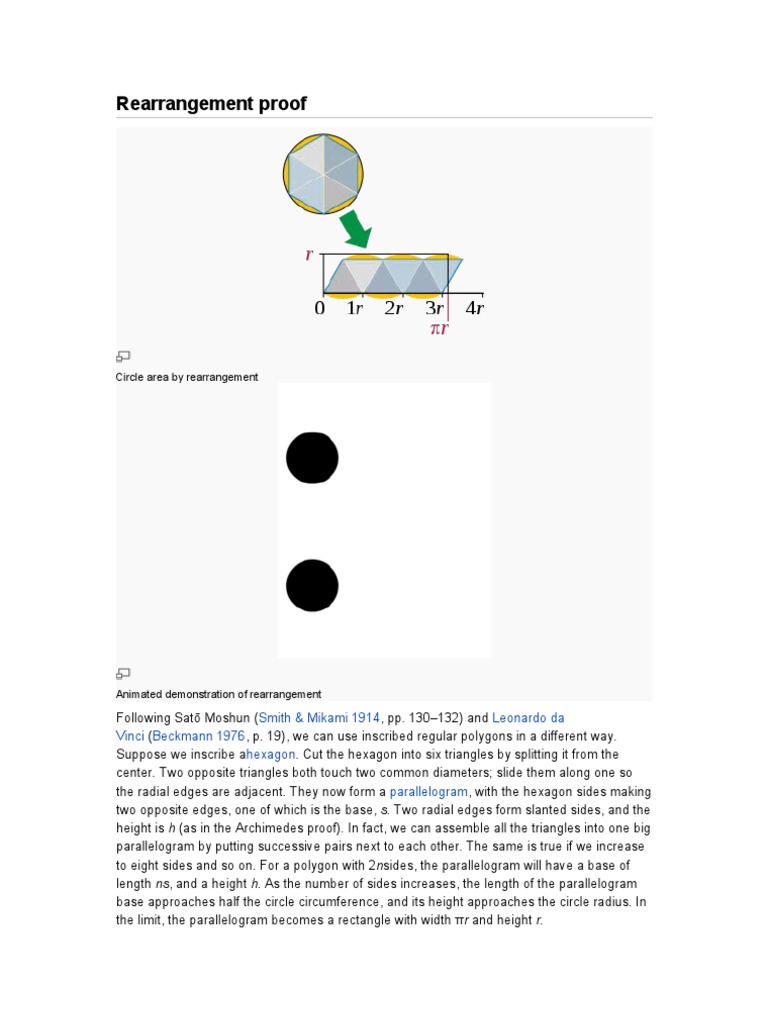 Rearrangement Proof | PDF