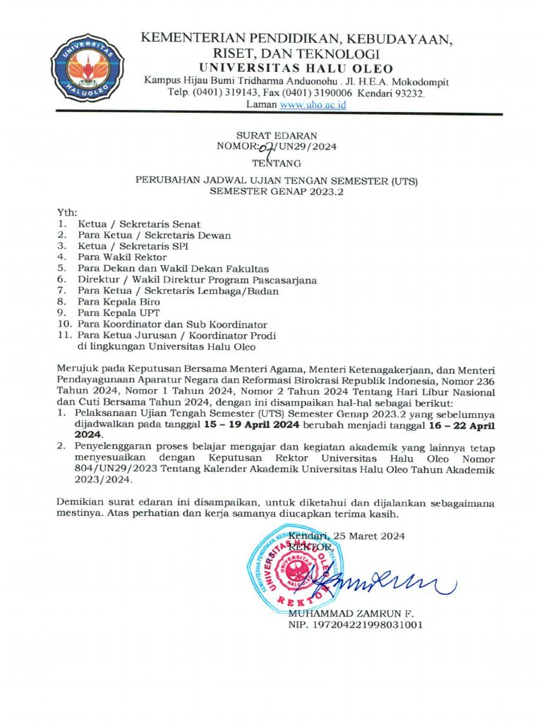 Surat Edaran | PDF