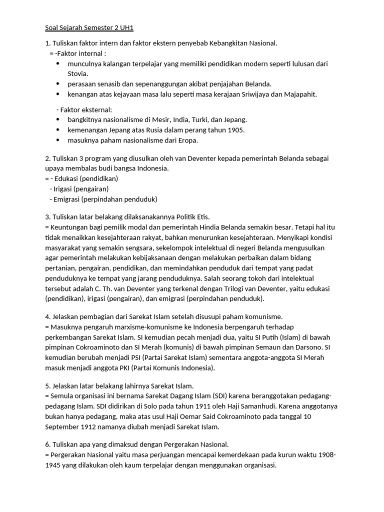 Membongkar Misteri Masa Lalu: Contoh Soal Sejarah Semester 1 Kelas 10 untuk Menguasai Materi