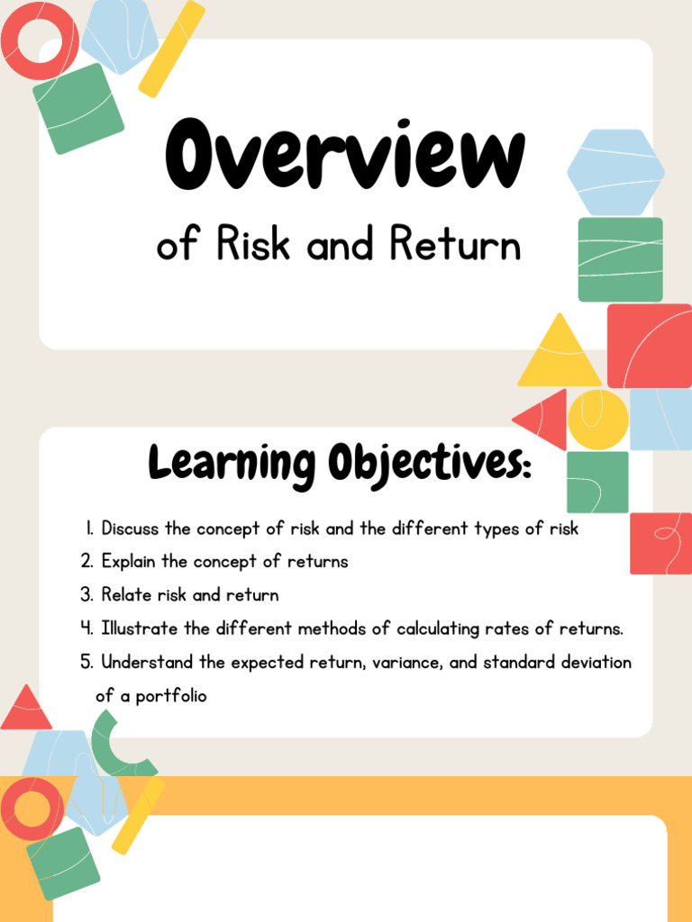 CAPMARK Overview of Risk and Return | PDF