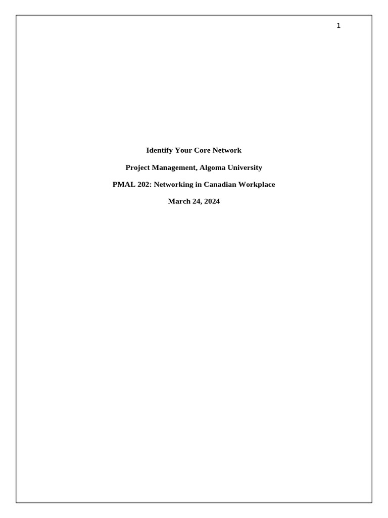 Identify Your Core Network | PDF