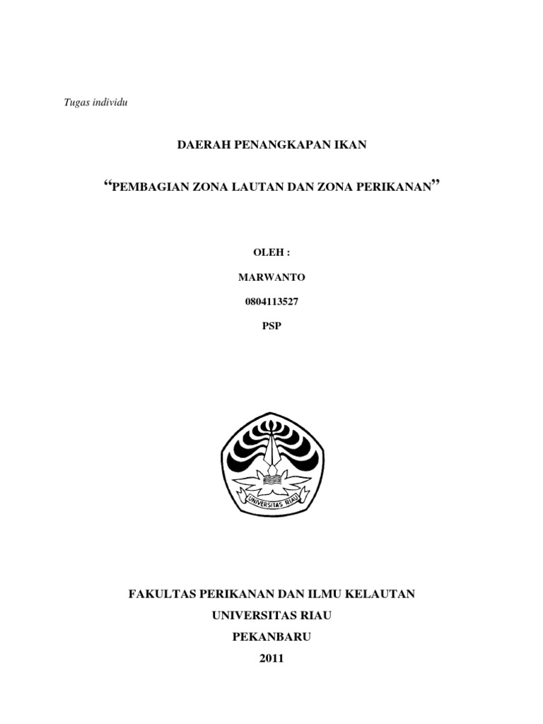 Pembagian Zona Lautan Dan Zona Perikanan