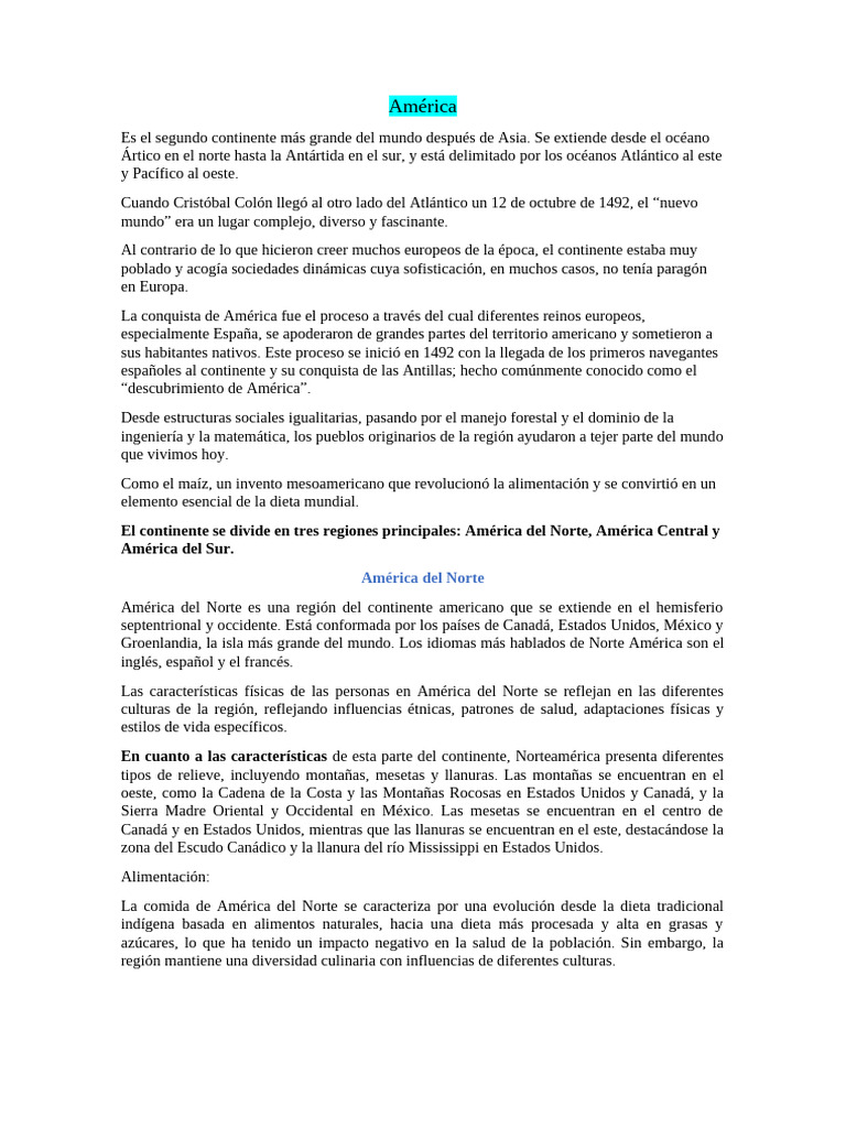 América | PDF