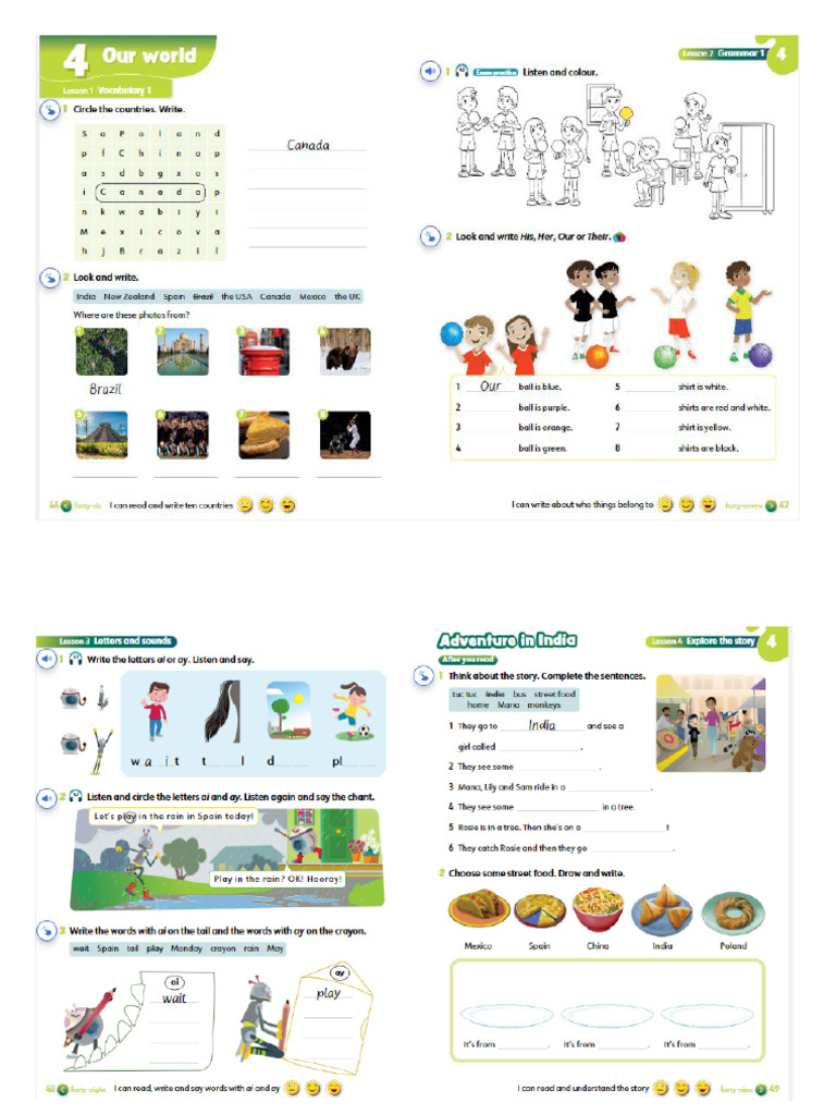 Unidad 4 - Activity Book - Inglés II | PDF