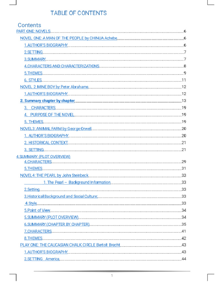 TABLE OF CONTENTS (1) (1) Phoenix | PDF