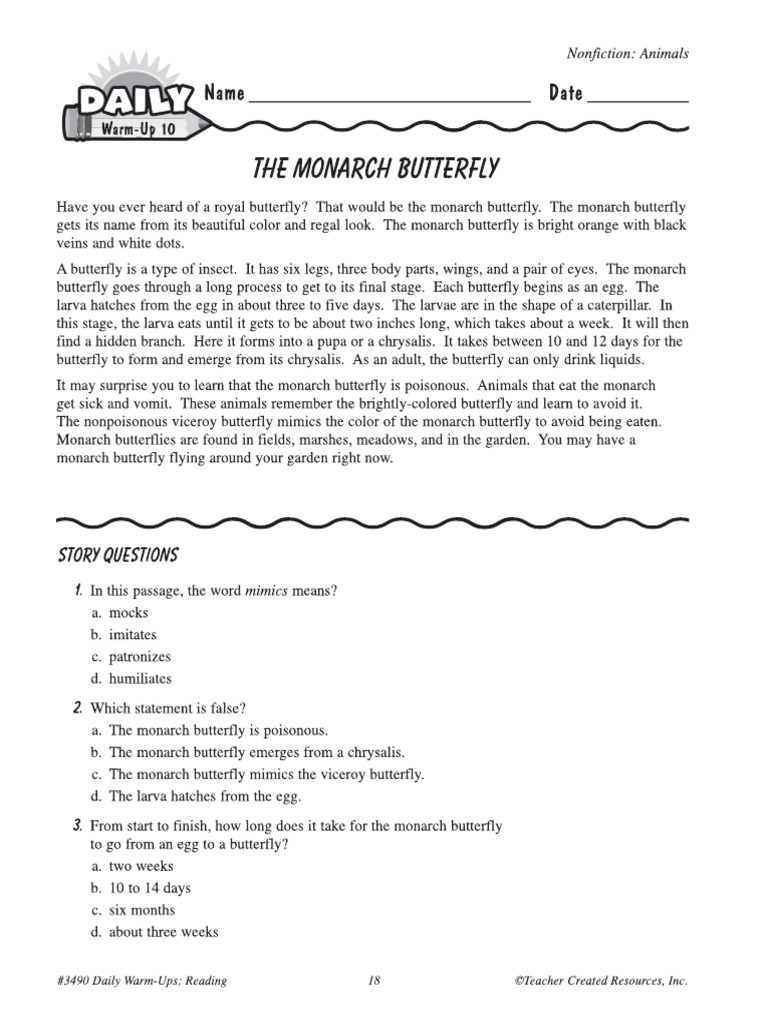Monarch Butterfly | PDF