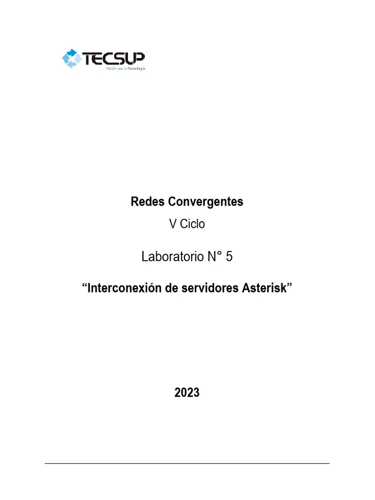Laboratorio 05 - Configuración de Troncales IAX2 | PDF