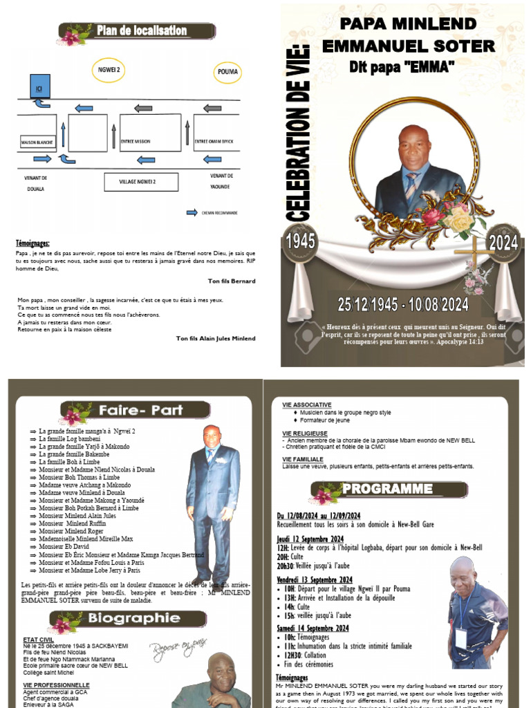 Obsèque Papa Emma | PDF