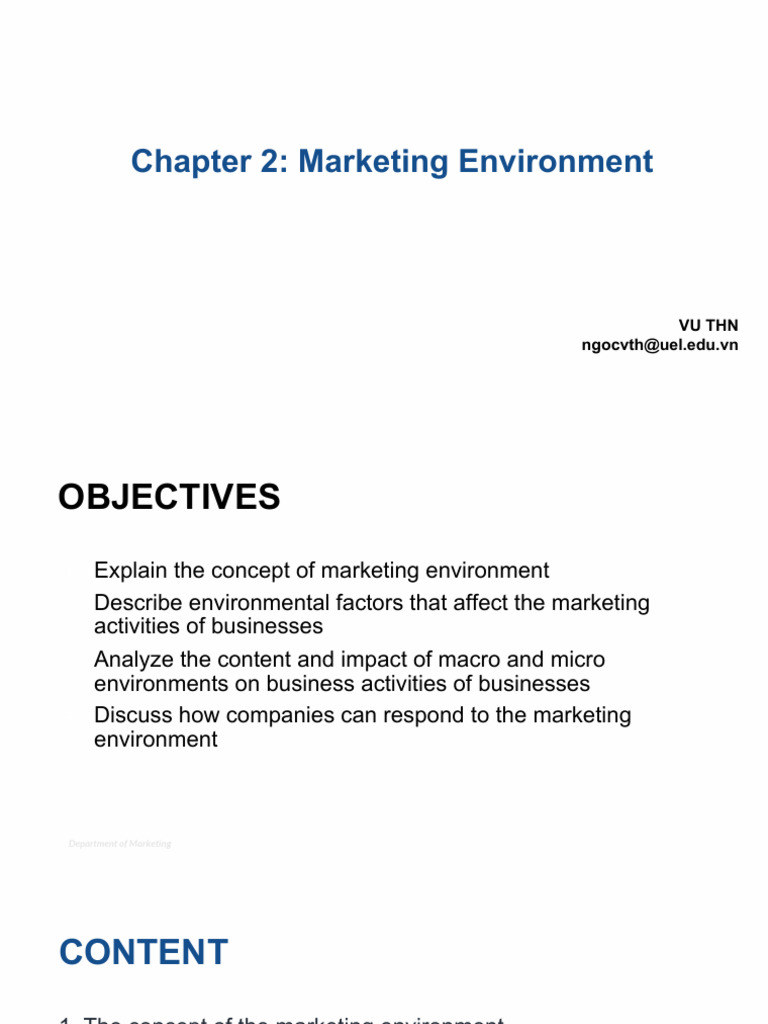 Chapter 2 Marketing Environment Pdf