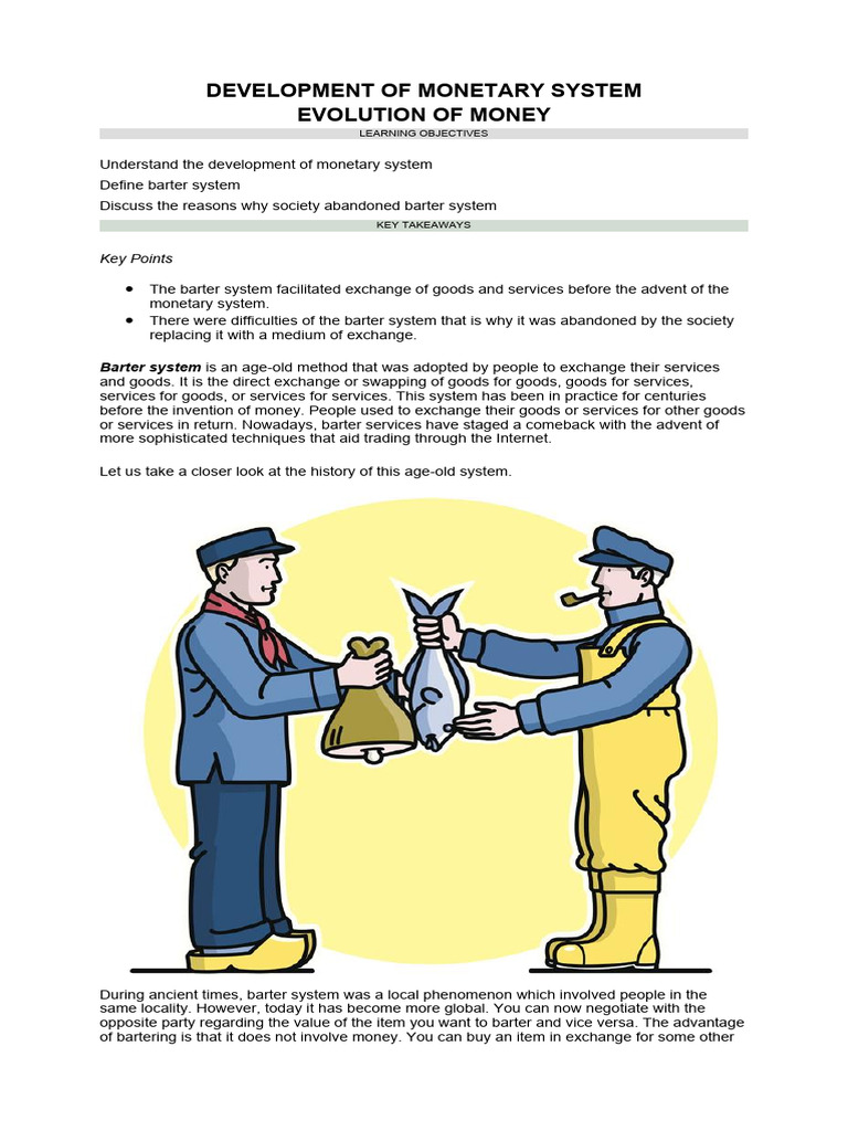 Development of Monetary System | PDF
