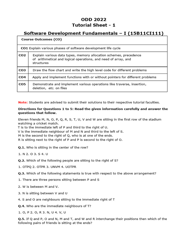 Tutorial 1 | PDF
