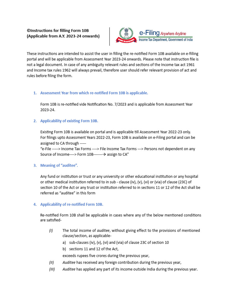 Assets - 10B - Instructions File | PDF