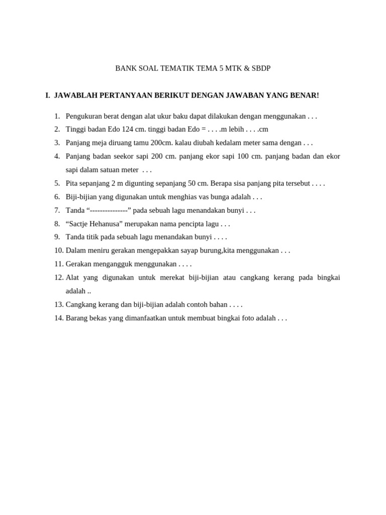 Bank Soal Pai 2024 Pdf