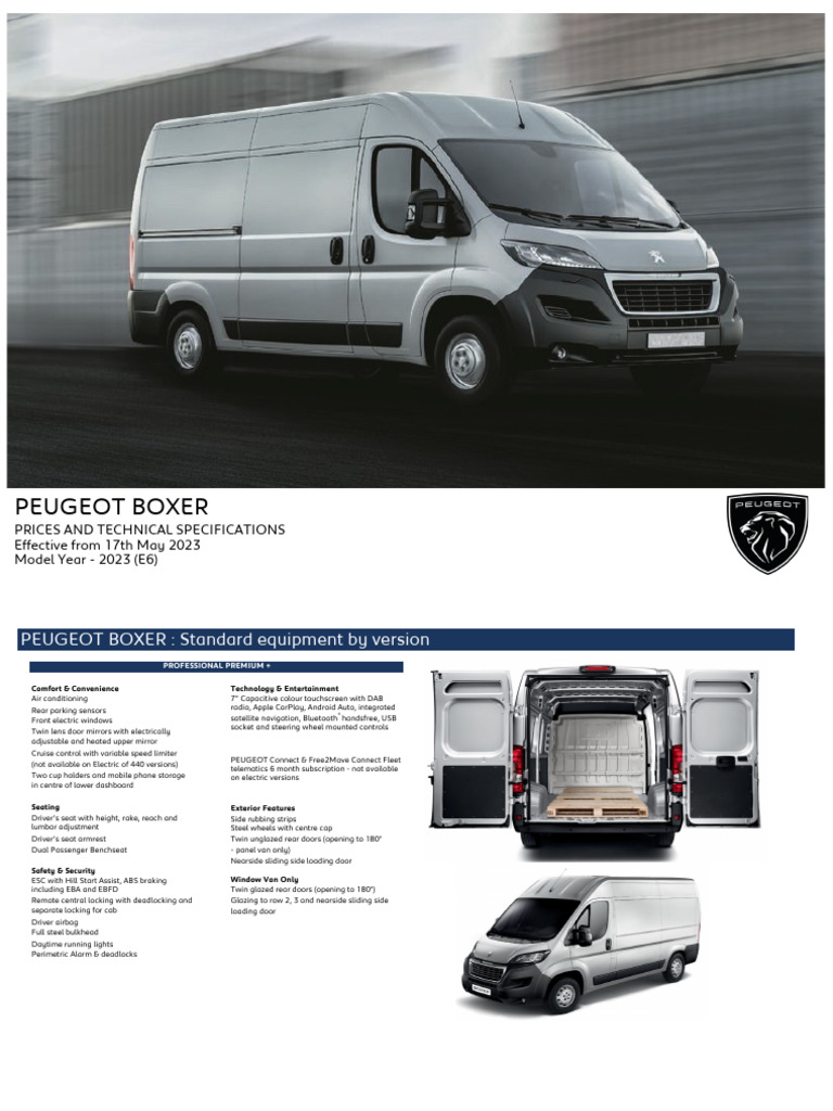 Boxer | PDF | Fuel Economy In Automobiles | Transport