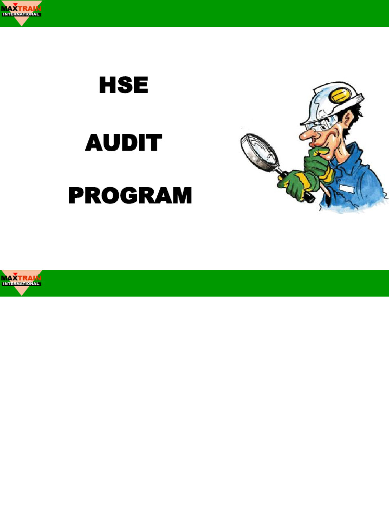 Hse audit program pdf
