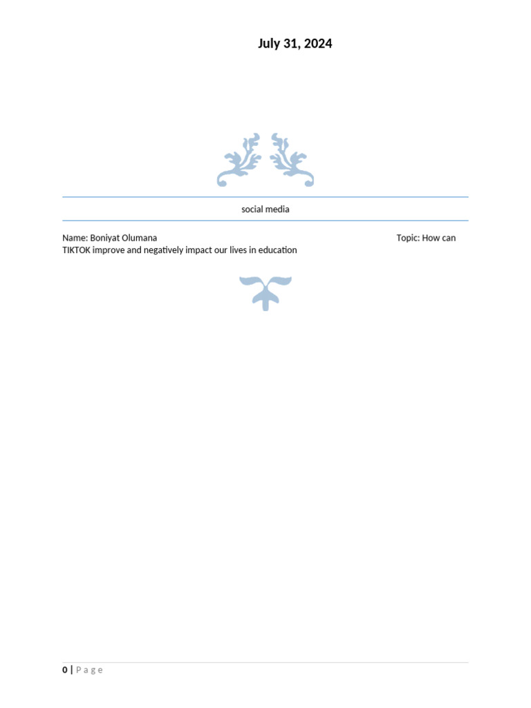 Planning Document | PDF
