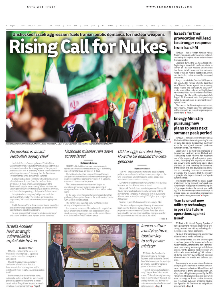Tehran times newspapers | PDF
