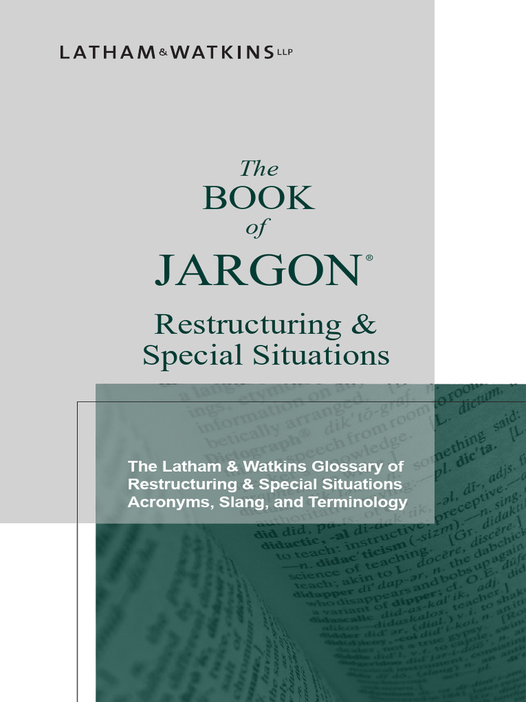 Book of Jargon - Restructering & Special Situations | PDF