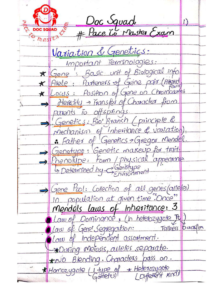 Genetics & Inheritance ALI SHER | PDF
