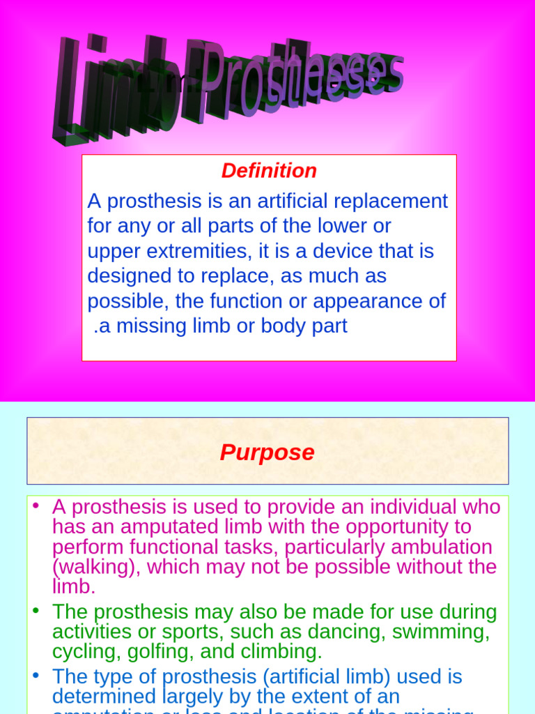 Prosthesis Intro | PDF