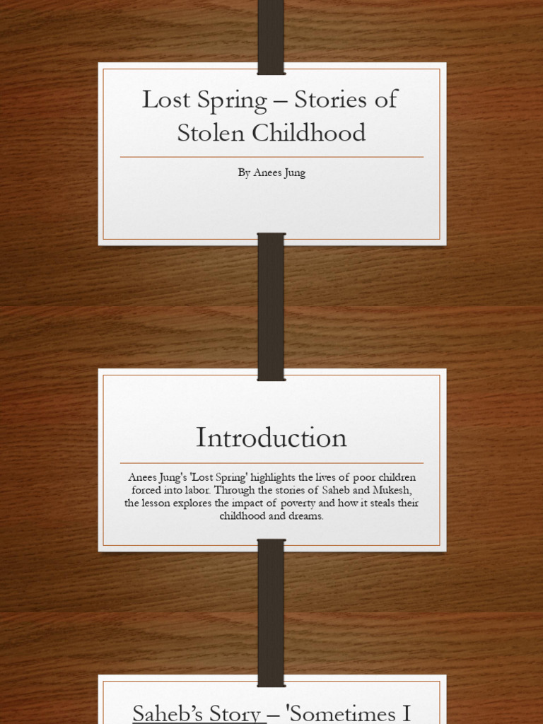 Lost Spring - Stories of Stolen Childhood | PDF