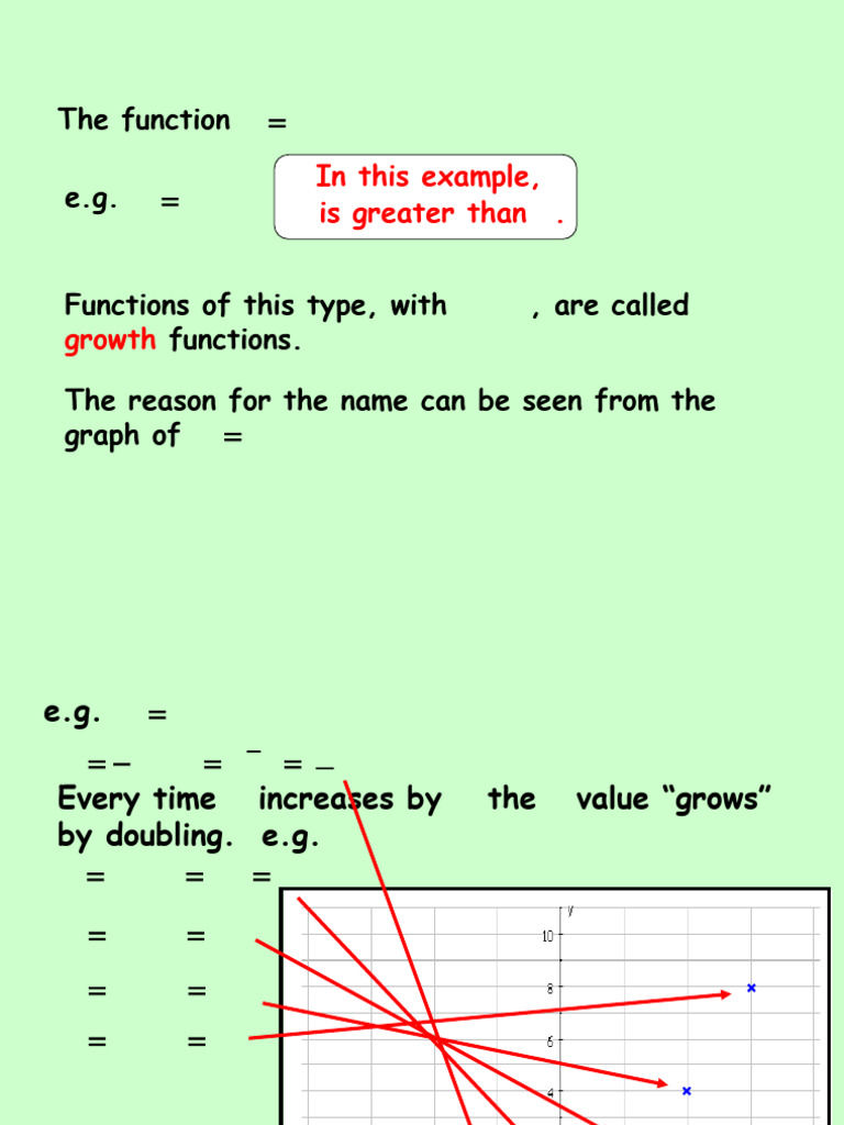 45 The Graph of y Equal A To The Power X | PDF