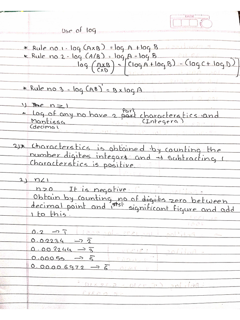 Log Notes | PDF