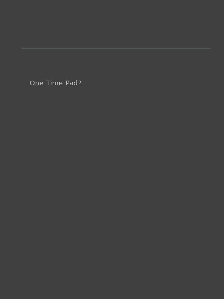 Task 1 Many Time Pad Pdf