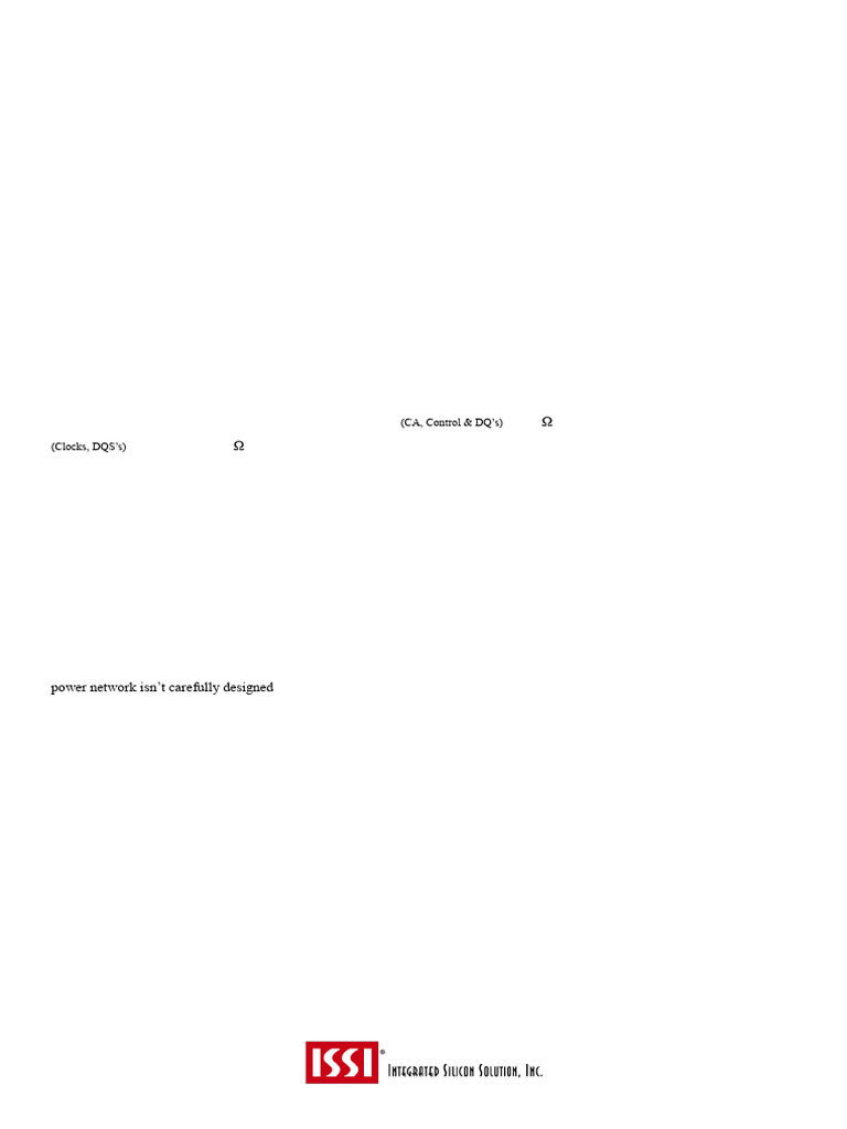 Issi ddr3 Layout Guideline | PDF