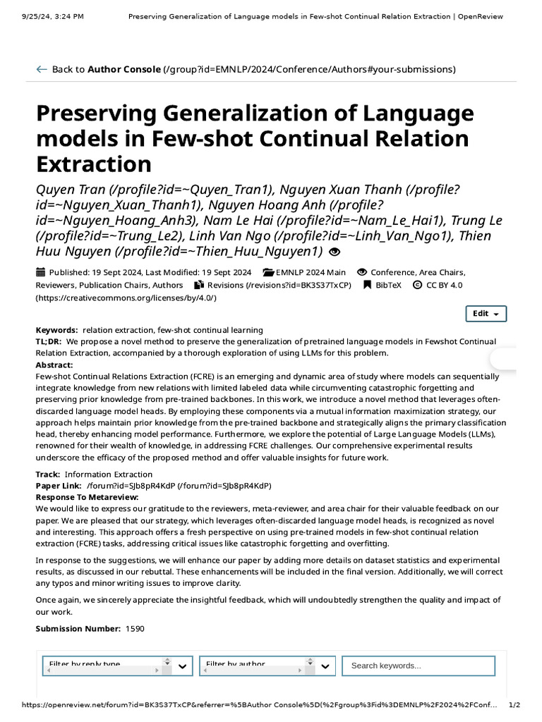 (EMNLP - Sep19th) Preserving Generalization of Language Models in Few ...