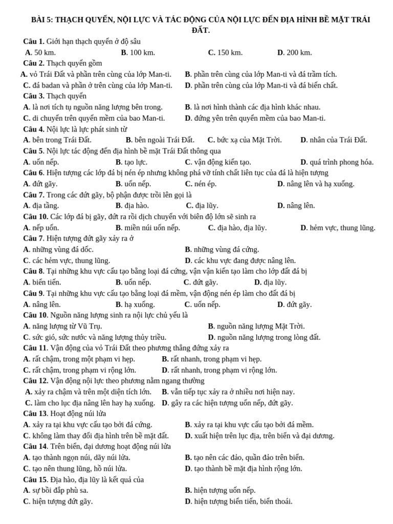 HS Bài 5. N I L C | PDF