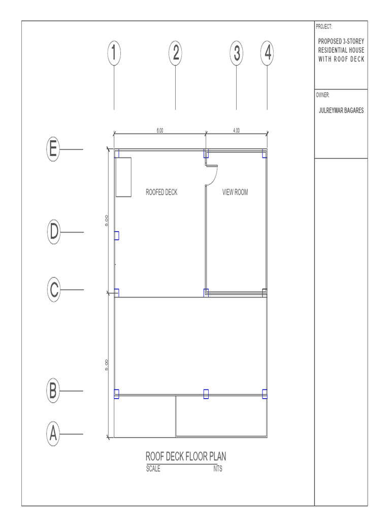 Roof Deck Floor Plan | PDF