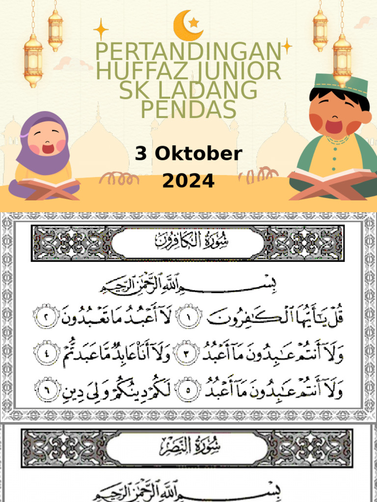 Pertandingan Huffaz Junior | PDF