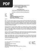 Contoh Surat Tunjuk Sebab Tidak Hadir Bertugas