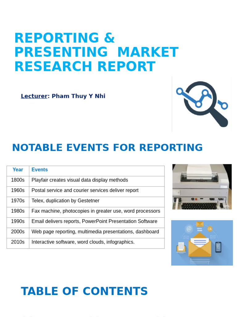 Reporting Presenting Data Pdf