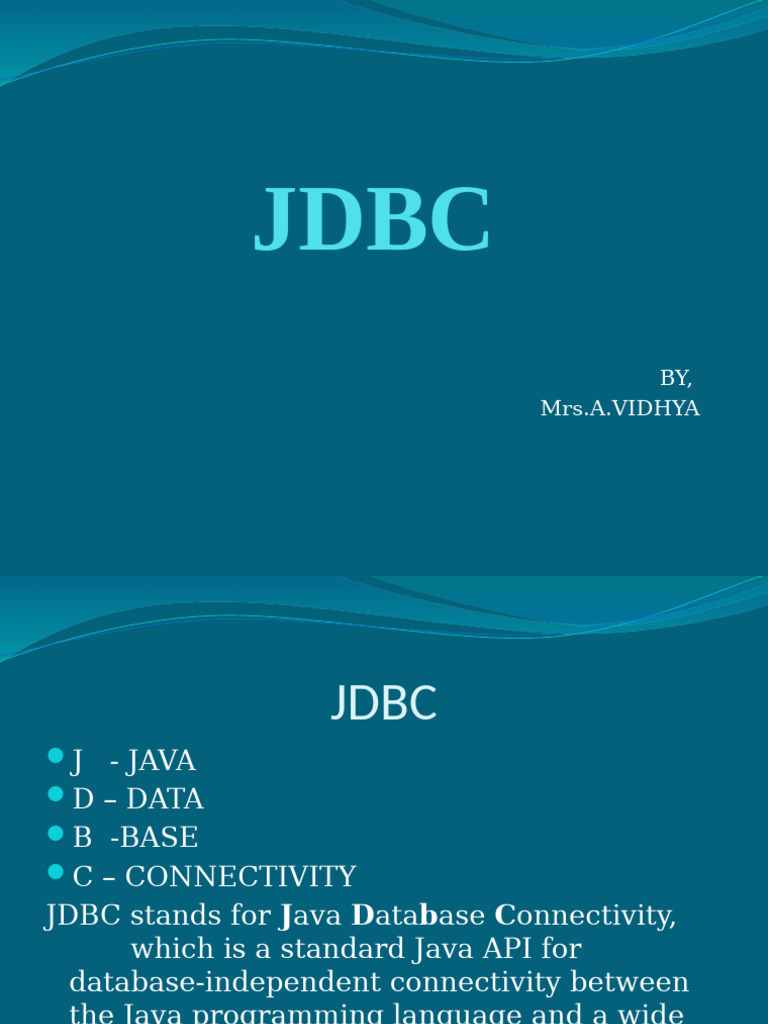 JDBC | PDF