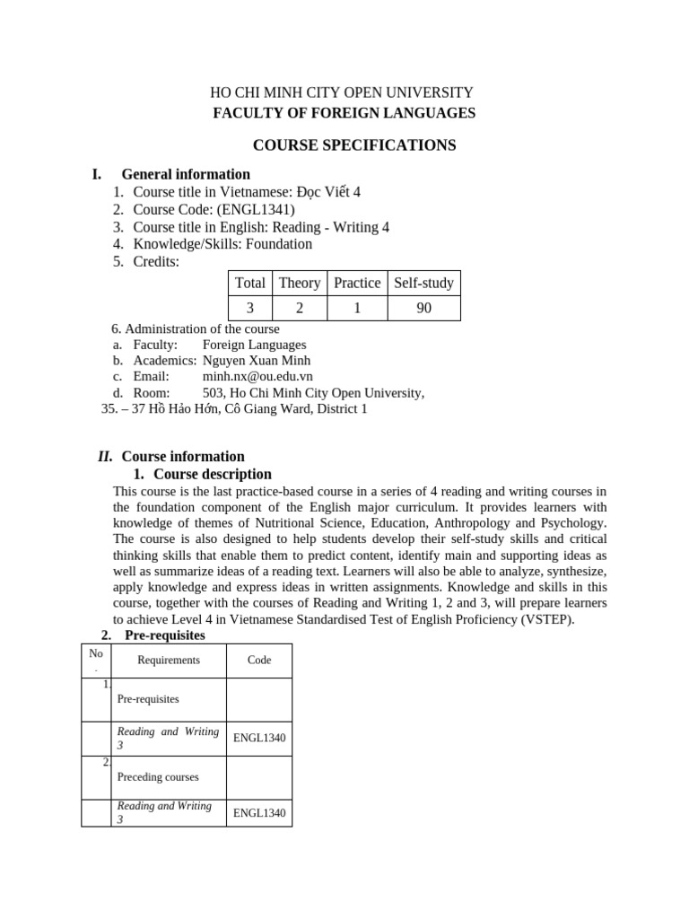 course specification | PDF