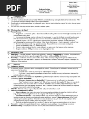 Evidence Outline FIRE