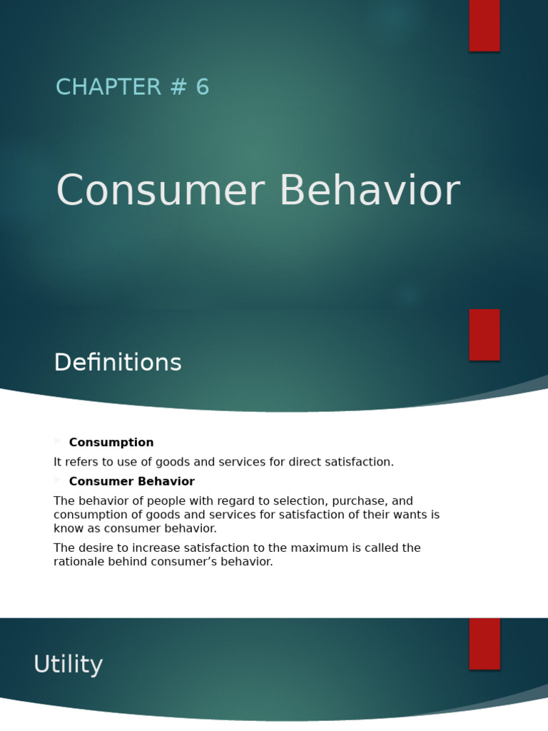 Chapter 6 Consumer Behavior Pdf