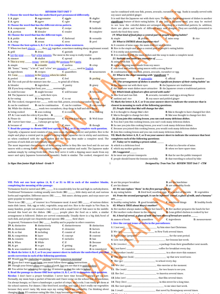 Unit 7 - 7-9 | PDF