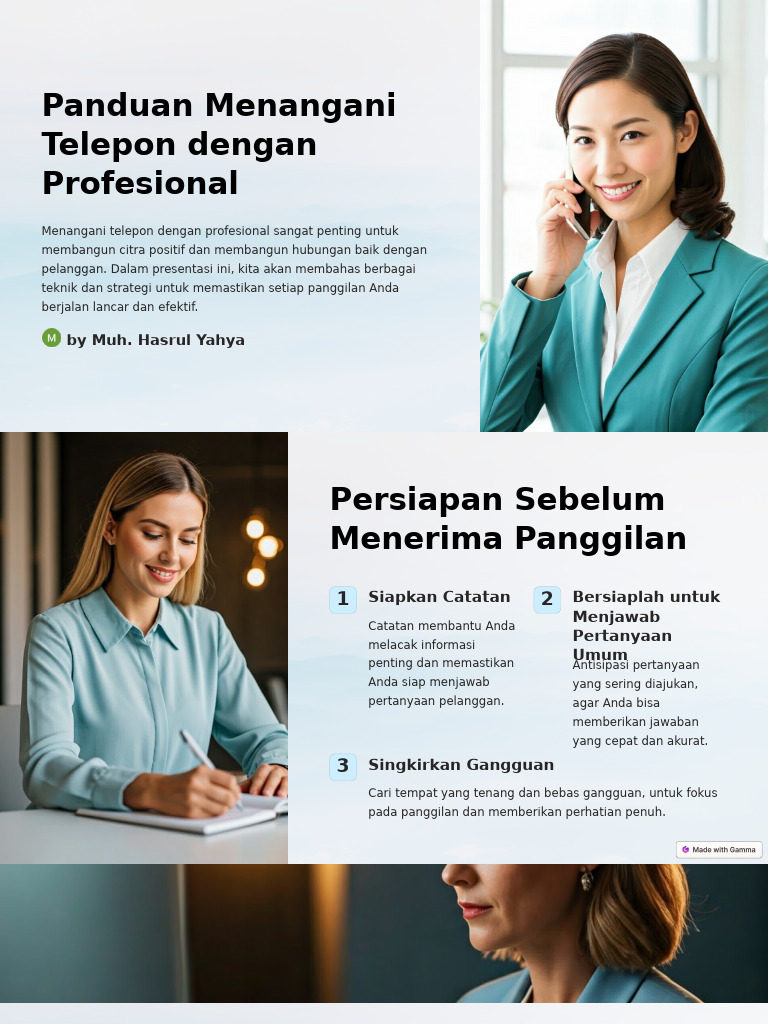Panduan Menangani Telepon Dengan Profesional | PDF