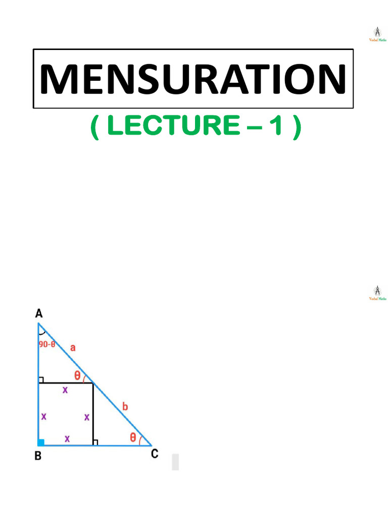 MENSURATION | PDF