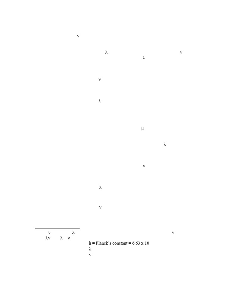 Frequency Wavelength and Energy Problems Set 2 | PDF