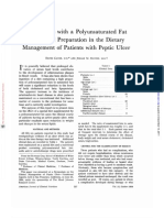 Experiences With A Polyunsaturated Fat Nutritional Preparation in The Dietary Management of Patients With Peptic Ulcer