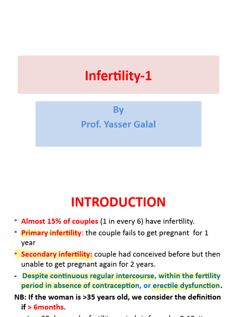 17 Infertility 1 | PDF